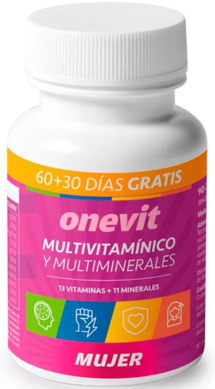 Onevit Multivitamínico Mujer 60+30 Cápsulas