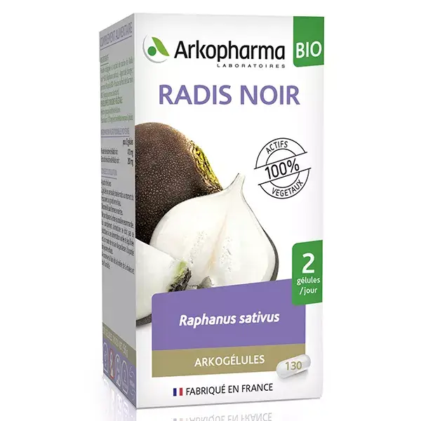 Arkopharma Arkogélules Radis Noir Bio 130 gélules