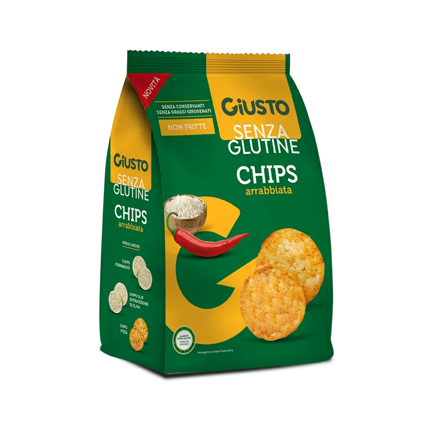 Giusto Chips Arrabbiata Senza Glutine 40G