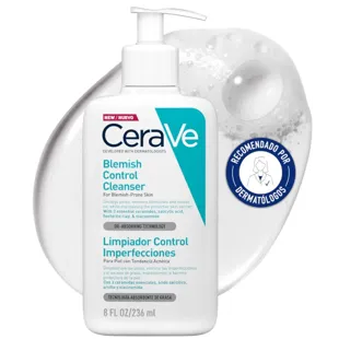 CeraVe Limpiador Control Imperfecciones, Purifica y Reduce Marcas 236 ml