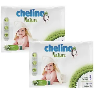Chelino Nature Diapers Size 3 (4-10 Kg) 2x36 units