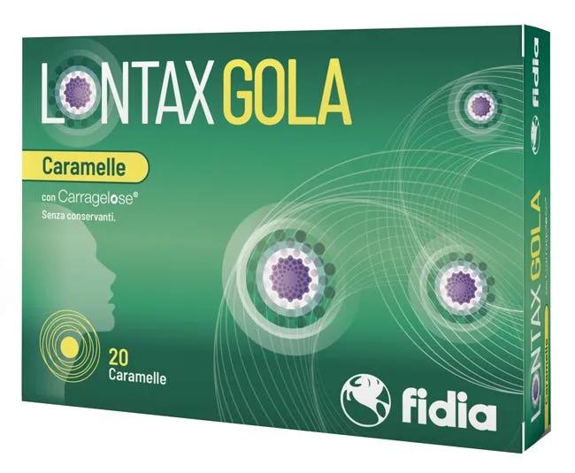 Lontax Gola Caramelle per Mal di Gola e Tosse 20 Caramelle