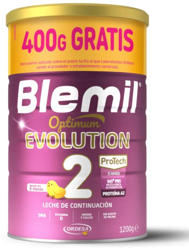 Blemil 2 Optimum Evolution 800 + 400 gr GRATUIT