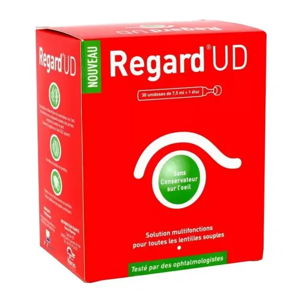 Regars UD maintenance Solution for lens soft 30 single dose x 7.5 ml + case