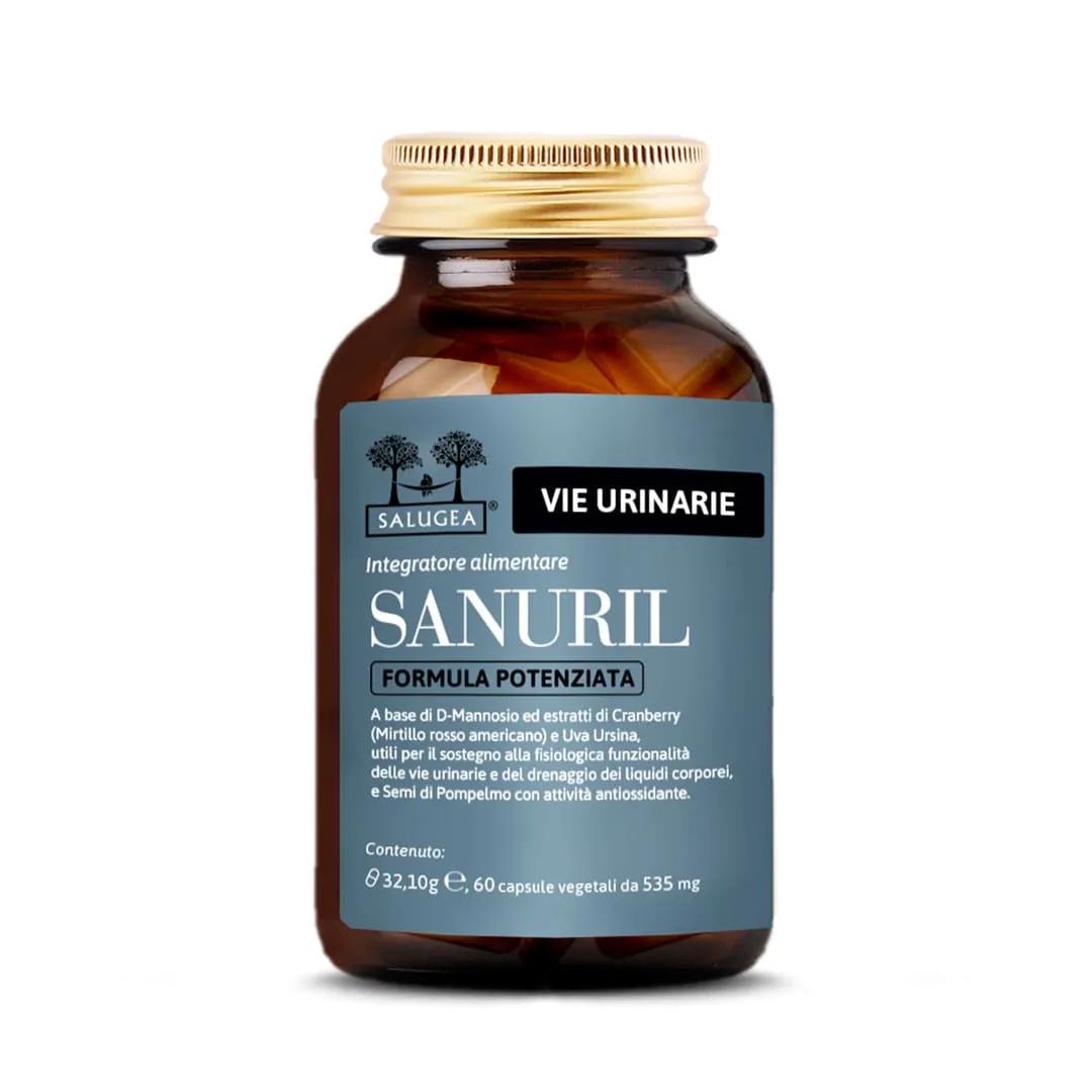 Salugea Sanuril Formula Potenziata Integratore Vie Urinarie 60 Capsule