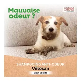 Clément Thékan Vétosan Shampooing Anti-odeur pour chiens et chats 200 ml