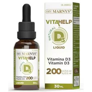 Liquid Vitamin D Bottle with Pipette Marnys 30ml
