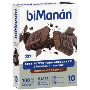 biManán Chocolate Fondant Bars 10 units