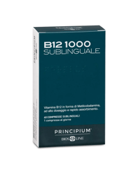 Principium B12 1000 Sublinguale Integratore di Vitamina B12 60 Compresse