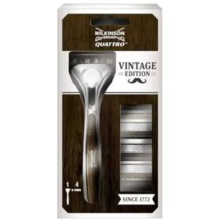 Wilkinson Sword Maquinilla Quattro Vintage + 4 Recambios