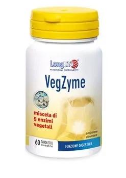 LongLife VegZyme Integratore Digestivo 60 Tavolette