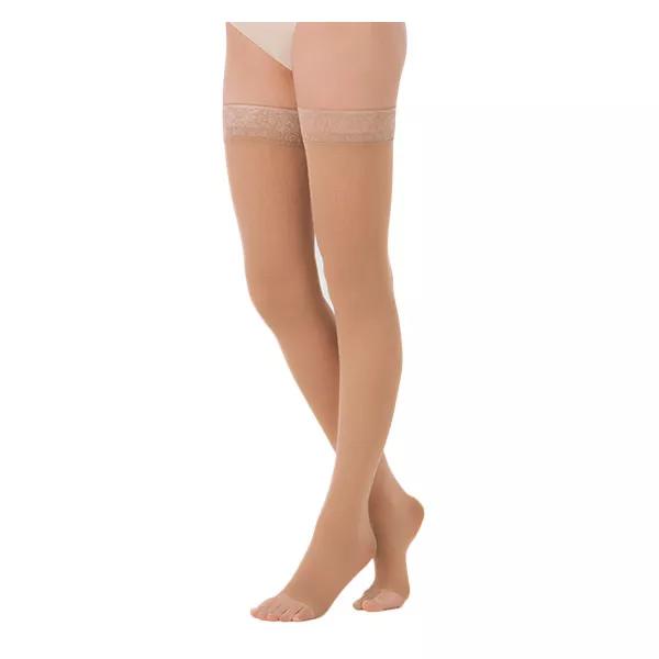 Medias autosujetas semitransparentes Sigvaris Essential Clase 1 Talla normal S Dune