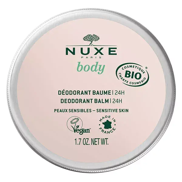 Nuxe Body Deodorant Balm 24H Sensitive Skin 50g