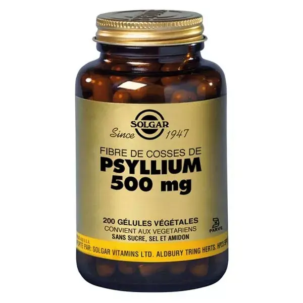 Solgar Psyllium Integratore Alimentare 200 capsule vegetali