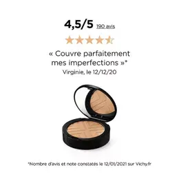 Vichy Dermablend Covermatte Poudre Compacte N°45 Gold 9,5g