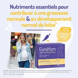 Gynéfam Supra Grossesse Oro Boîte de 1 mois 28 sachets poudre orodispersible