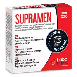 Labophyto SUPRAMEN - stimulant sexuel rapide - 20 gélules