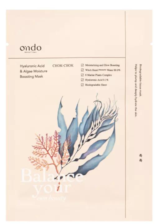 Ondo Beauty 36.5 Hyaluronzuur en algen vochtverhogend masker 1 st