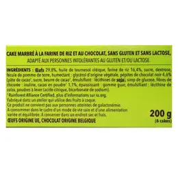 Gerblé Sans Gluten & Sans Lactose Mini Cakes Marbrés 200g