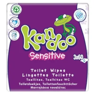 Kandoo Sensitive Wipes 3x60 units