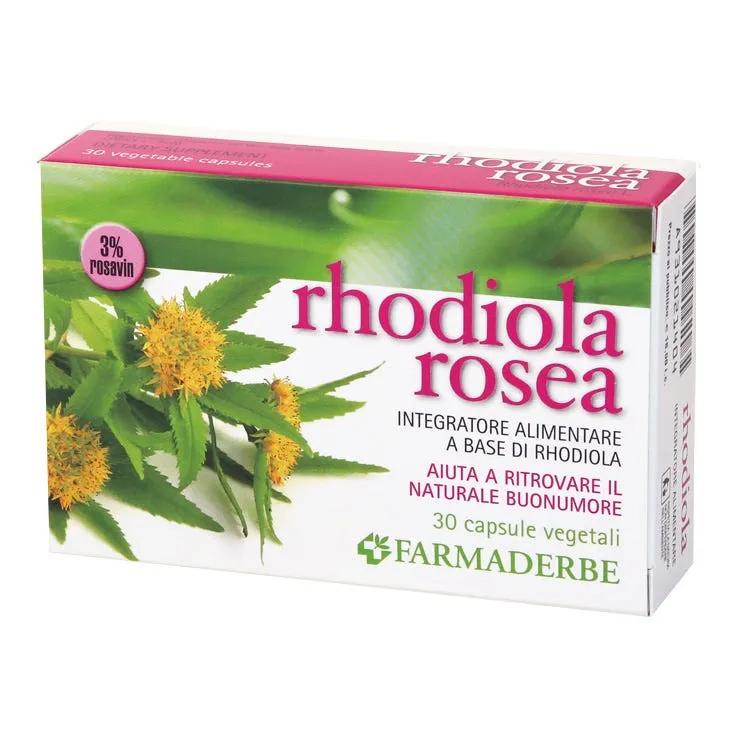 Farmaderbe Rhodiola Rosea Integratore 30 Capsule