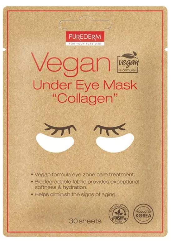 Purederm Vegan Masque Sous Les Yeux Collagène 30 unités