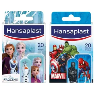 Hansaplast Pensos Infantis Frozen 20 unidades + Marvel 20 unidades