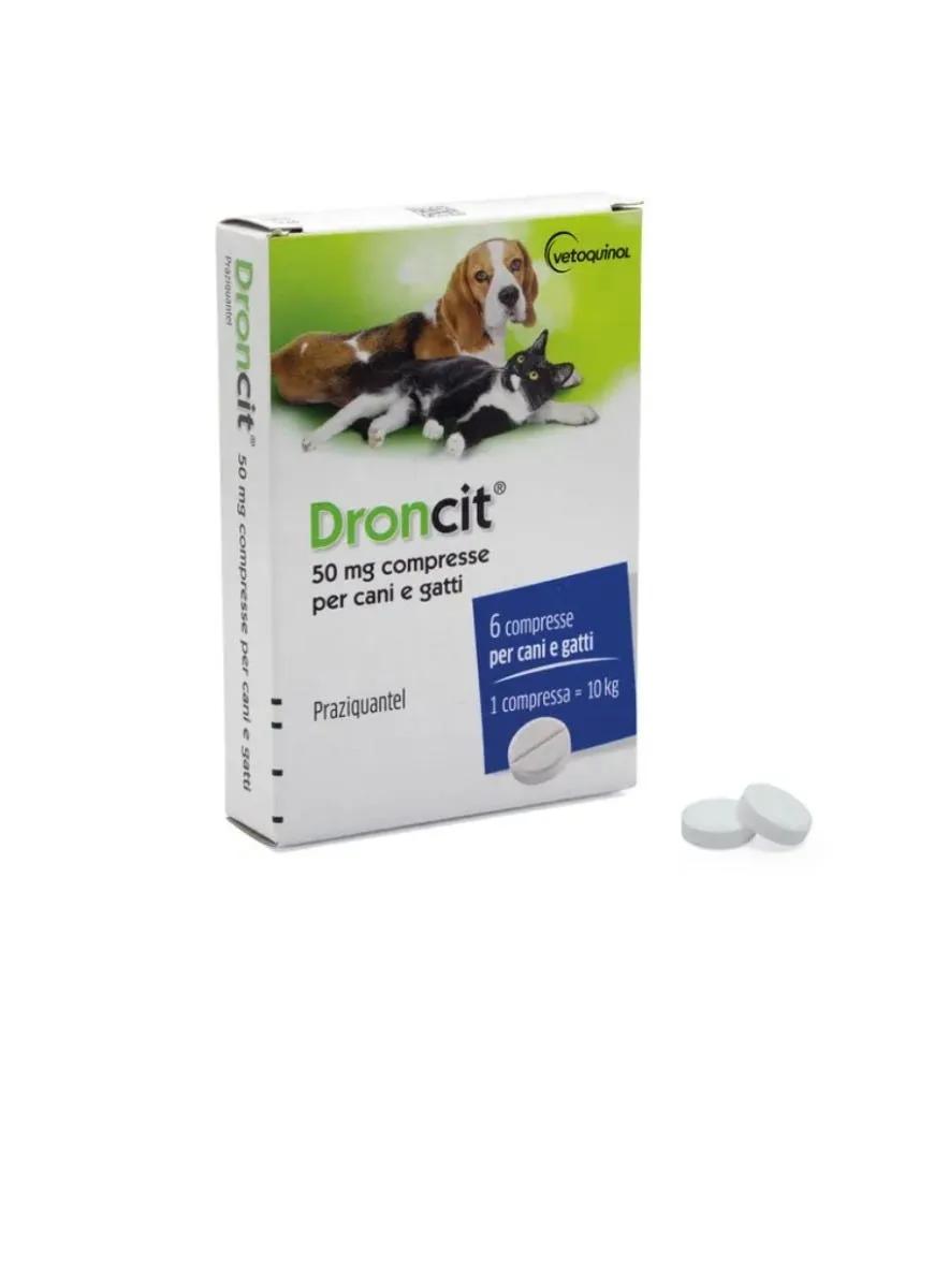 Droncit 50 mg Per Cani e Gatti 6 Compresse