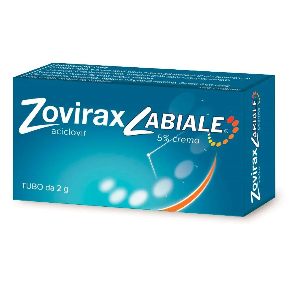 Zovirax Labiale Infezione Virus Herpes Simplex (Herpes Labiale) Labbra Adulti e Adolescenti 2 g