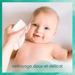 Pampers Harmonie Aqua 0% Plastique Lingettes pour Bébé 48 unités