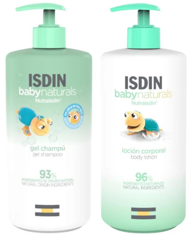 Imagen de Isdin Baby Naturals Nutraisdin Gel-Champú 750 ml + Nutraisdin Loción Corporal 750 ml