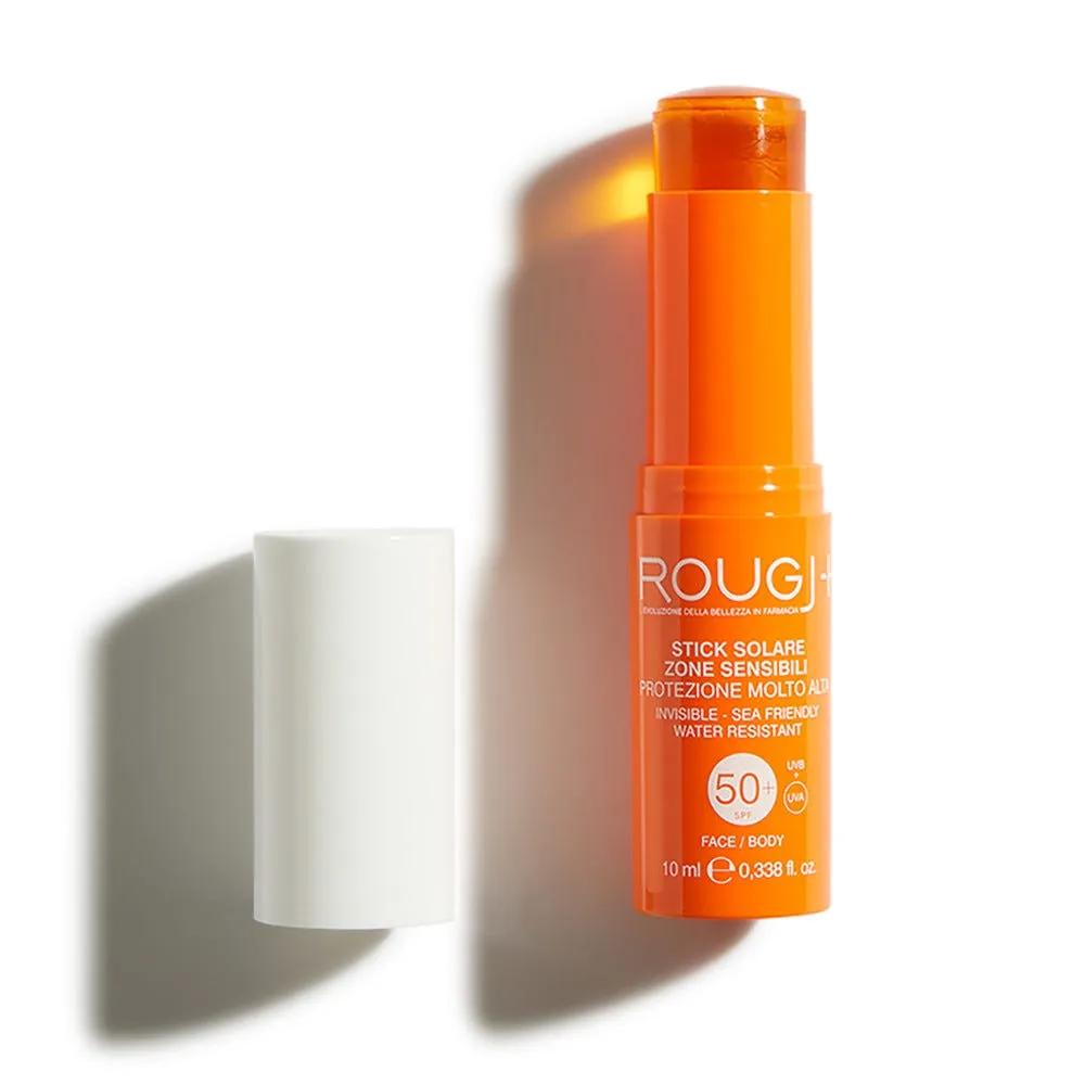 Rougj + Stick Solare Zone Sensibili Protezione Molto Alta SPF50+ Stick 10 gr