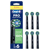 Oral-B Cross Action Electric Toothbrush Replacement Parts, Black, 6 pcs