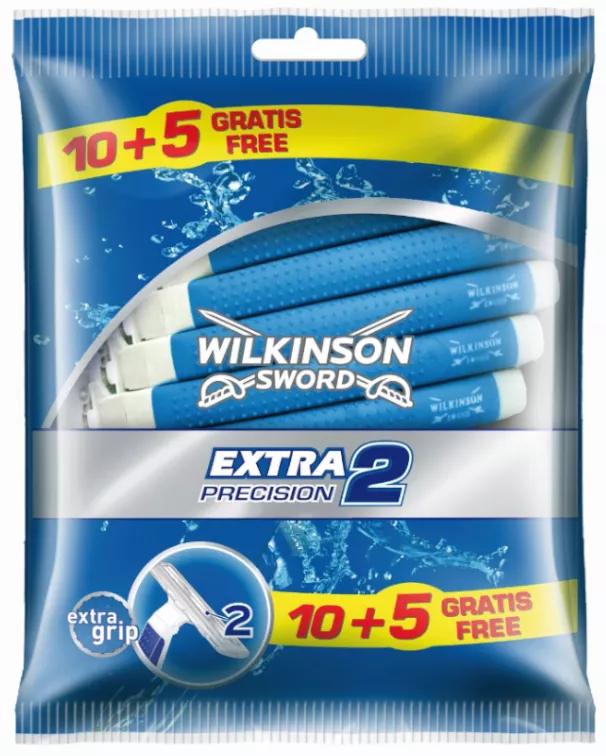 Rasoir de précision Wilkinson Sword Extra 2 10 unités + 5 GRATUITS