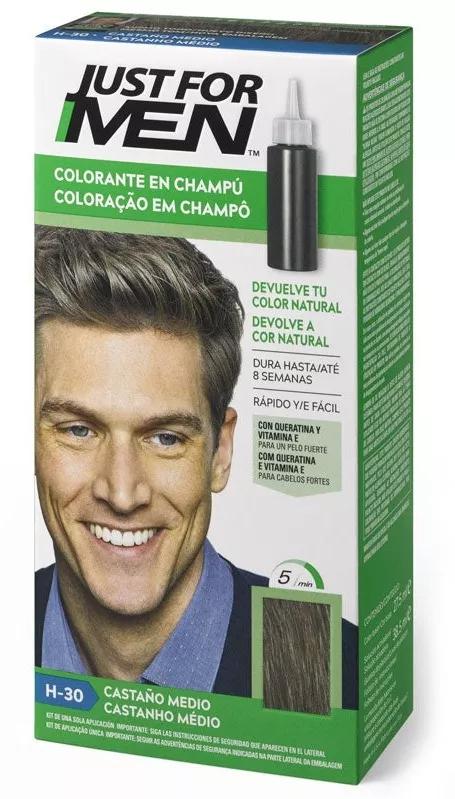 Just For Men Shampoo per uomo Colore per uomo Shampoo Colorante Castano Medio