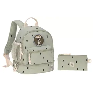 Laessig Mini Backpack Happy Prits Light Olive