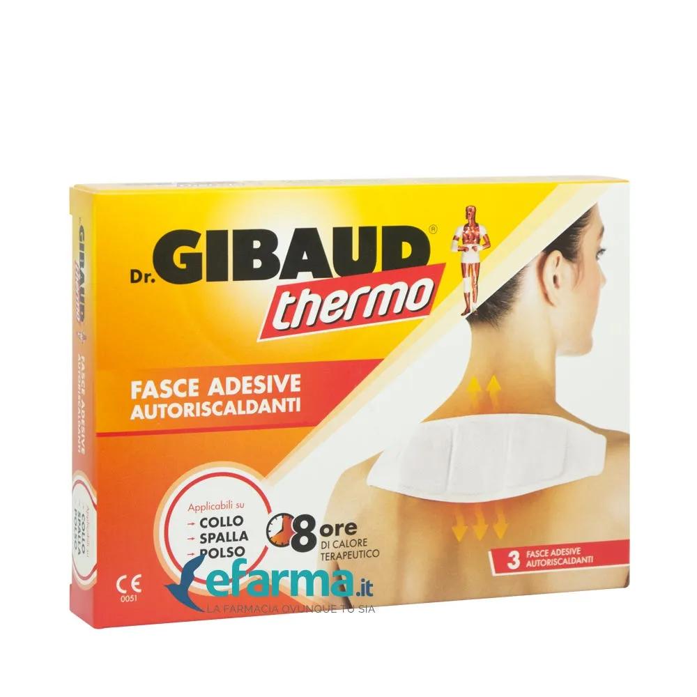 Dr. Gibaud Thermo Fascia Adesiva Autoriscaldante Collo Spalla Polso 3 Pezzi