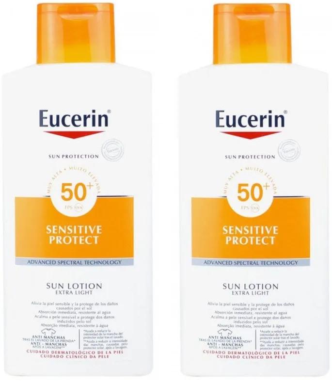 Eucerin Extra Light Body Sun Lotion SPF50+ 2x400 ml