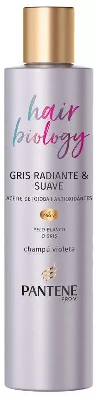 Pantene Champú Violeta para Pelo Gris o Blanco Hair Biology 250 ml
