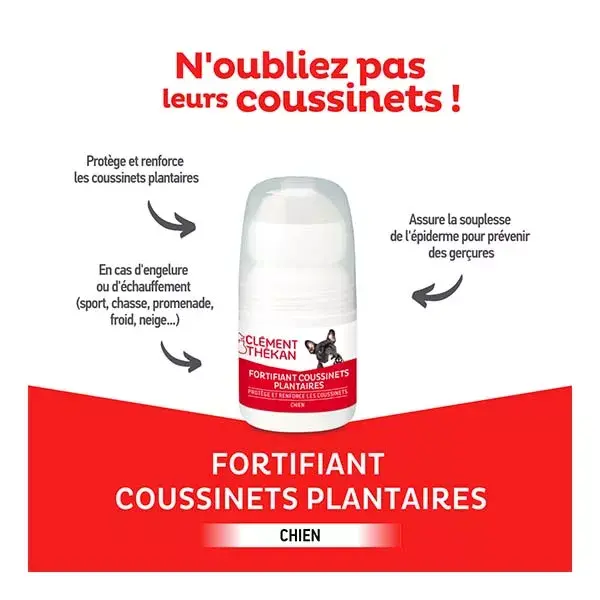 Clement Thekan Fortifiant Coussinets Chien Roll-on 70ml