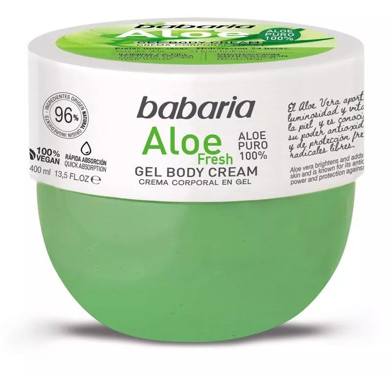 Babaria Aloe Fresh Gel per corpo 100% puro di aloe 400ml