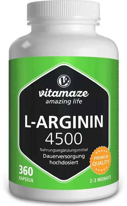 Vitamaze L-Arginina 750 mg 360 Cápsulas