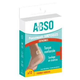 Marque Verte ABSO Pansements ampoules extrêmes pack familial -  Boîte de 12