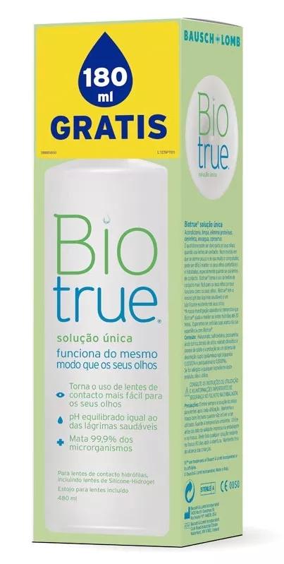 Bausch&Lomb Biotrue Solución Única 300 ml + 180 ml GRATIS