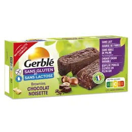 Gerblé Sans Gluten Brownies Chocolat Noisette 150g