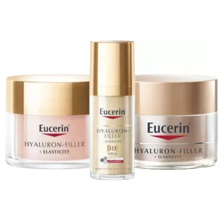 Eucerin Hyalluron Filler+ Elasticity Serum 30 ml + Tagescreme 50 ml + Nachtcreme 50 ml