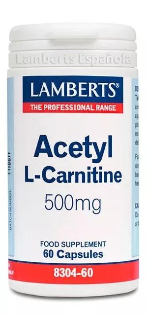 Lamberts L-Acetil Carnitina 500mg 60 Comprimidos