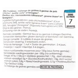 Germline Graines à Germer Mix Protéines Bio 200g