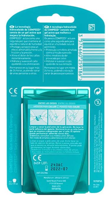 Compeed Hühneraugen-Pflaster Medium – 10 Stück, Schmerzlindernd, Wasserfest, Hydrokolloid