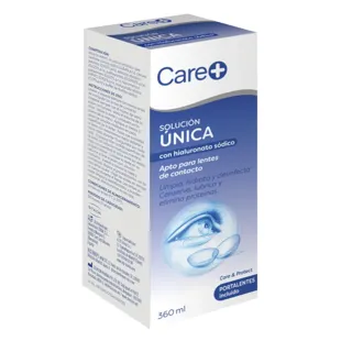 Care+ Contact Lens Solution with Sodium Hyaluronate 360 ml